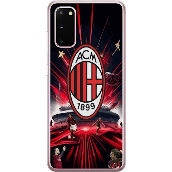 Samsung Galaxy S20 Gennemsigtig cover AC Milan