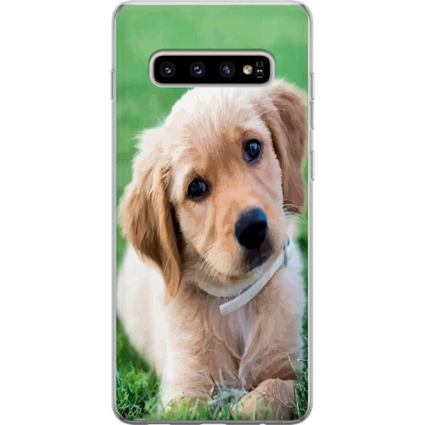 Samsung Galaxy S10+ Genomskinligt Skal Hund