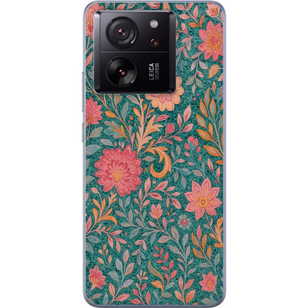 Xiaomi 13T Genomskinligt Skal Floral Dream