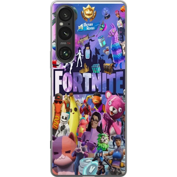 Sony Xperia 1 V Gjennomsiktig deksel Fortnite Skins Emotes Bat