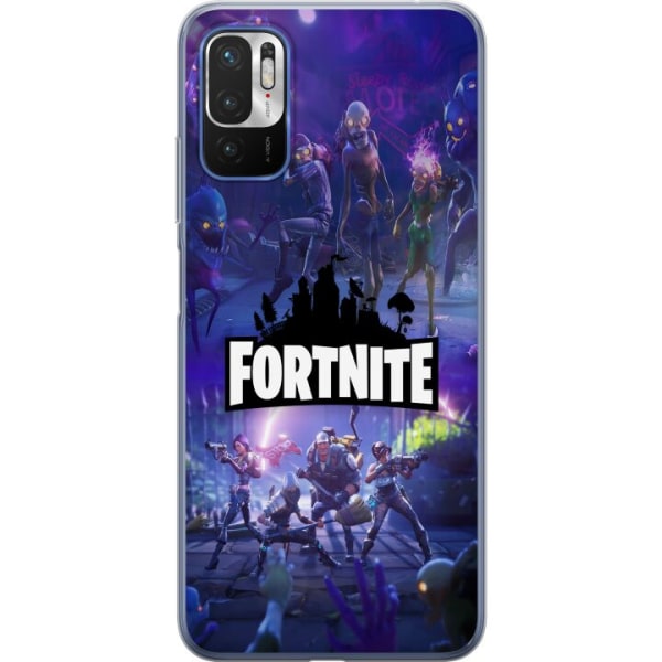 Xiaomi Redmi Note 10 5G Läpinäkyvä kuori Fortnite