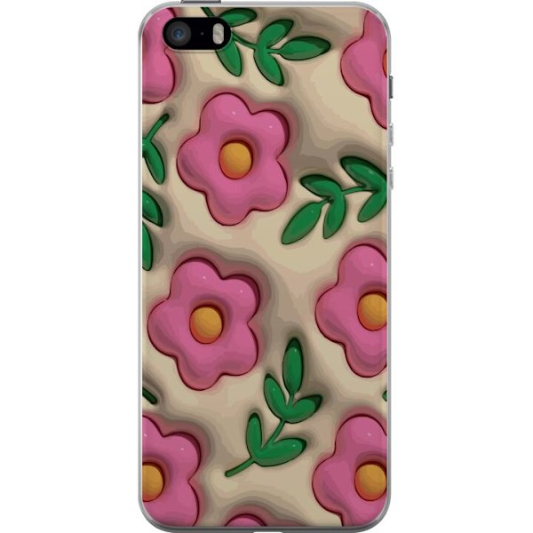 Apple iPhone SE (2016) Gennemsigtig cover Boblende Blomster