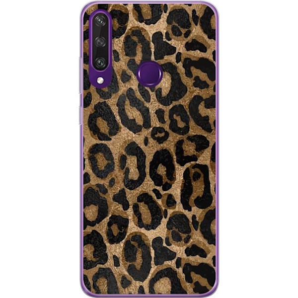 Huawei Y6p Gjennomsiktig deksel Leopard Luxe