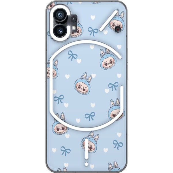 Nothing Phone (1) Läpinäkyvä kuori Labubu Tuli Henki