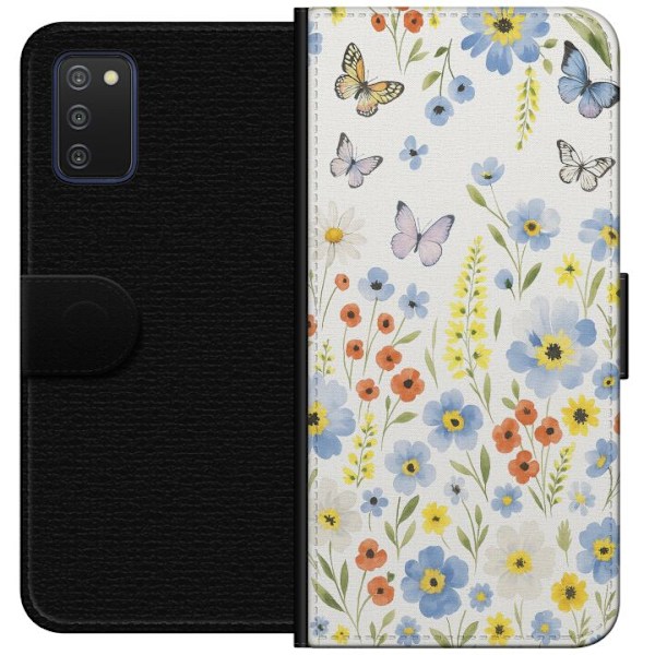 Samsung Galaxy A03s Plånboksfodral Sommarblommor