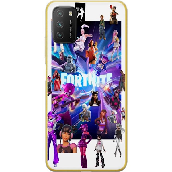 Xiaomi Poco M3  Läpinäkyvä kuori Fortnite