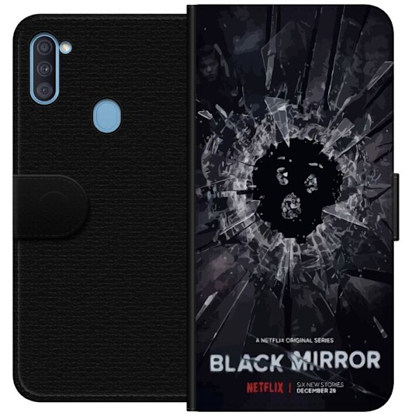 Samsung Galaxy A11 Tegnebogsetui Black Mirror Sci-Fi Netflix S