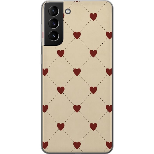 Samsung Galaxy S21+ 5G Gennemsigtig cover Hjertegitter