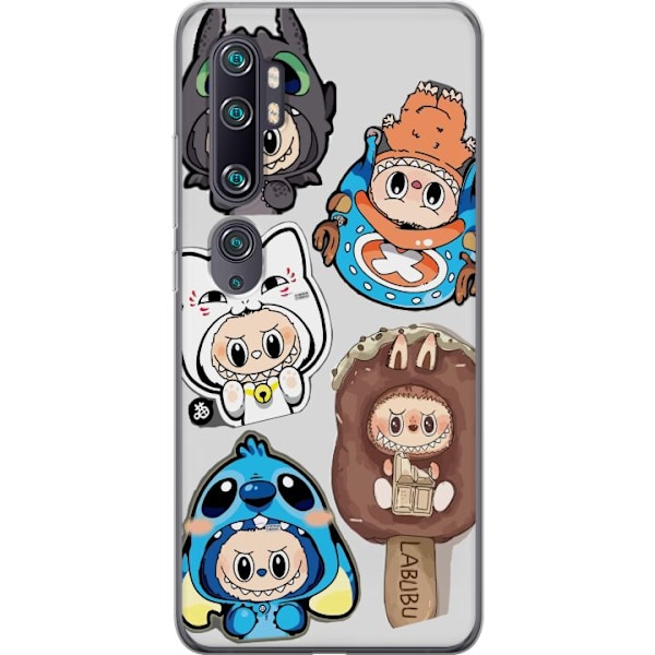 Xiaomi Mi Note 10 Läpinäkyvä kuori Labubu hahmokokoelma - Pop Mart Labubu The Monsters väriluulisessa muotoilussa