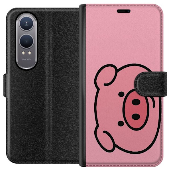 OnePlus Nord CE4 Lite Tegnebogsetui Kawaii Piggy