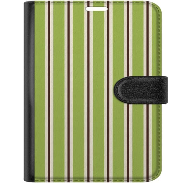 Kompatibel Tegnebogsetui til Apple iPhone Duo Matcha Stripe grøn