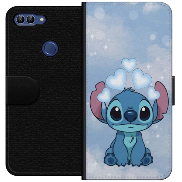 Huawei P smart Plånboksfodral Stitch Hoppande Glädje – Rolig Design för Present