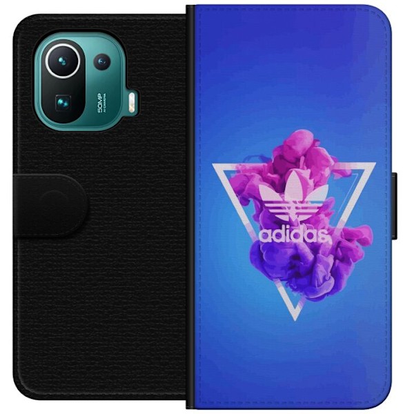 Xiaomi Mi 11 Pro Lommeboketui Adidas-inspirert blått design -