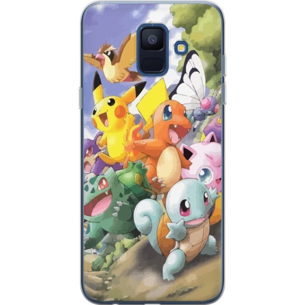 Samsung Galaxy A6 (2018) Gjennomsiktig deksel Pokemon