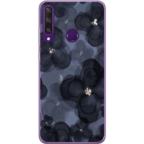 Huawei Y6p Gennemsigtig cover Blomstermark