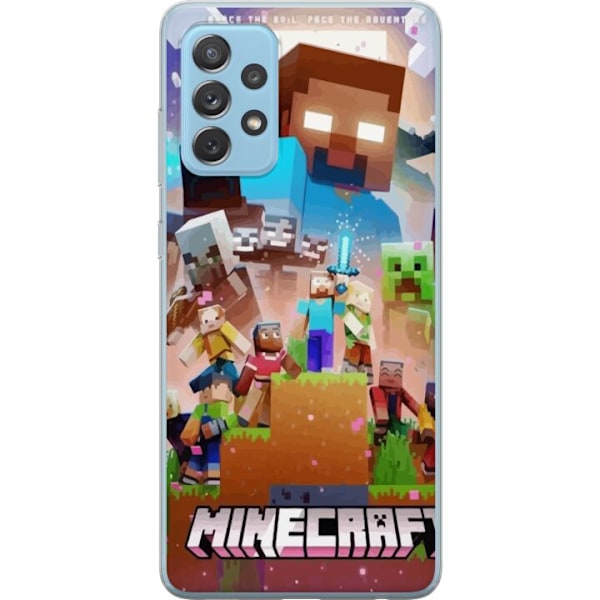 Samsung Galaxy A52 5G Gjennomsiktig deksel Minecraft