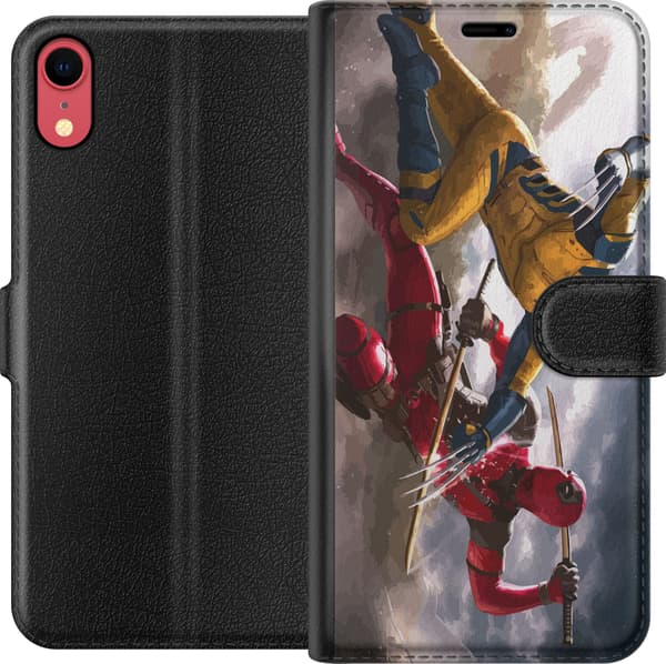 Kompatibelt Lommeboketui til Apple iPhone XR Wolverine Deadpool