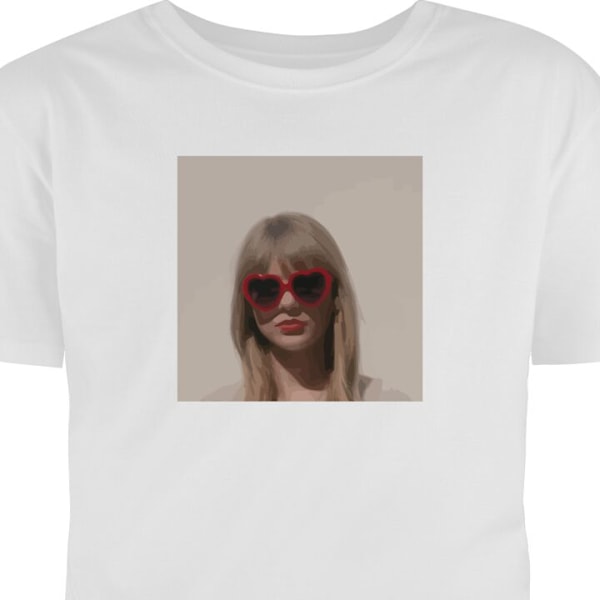 Barn-T-shirt | Bekväm T-shirt för Barn Taylor Swift vit 9-11 År