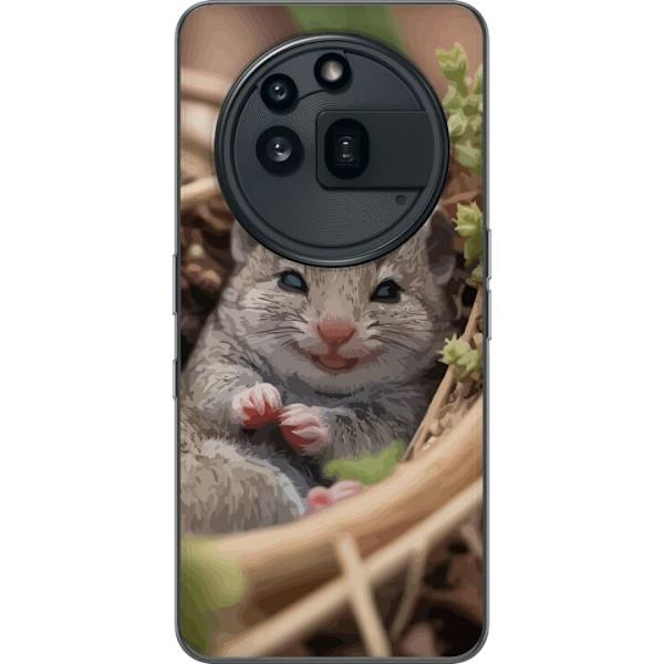 Nothing Phone (3a) Pro Läpinäkyvä kuori Rotta Hymyilevä Eläinaihe Kaupunkikuva Urban Graafinen Suunnittelu Suosittu Hauska Motiivi Taide Tyyli