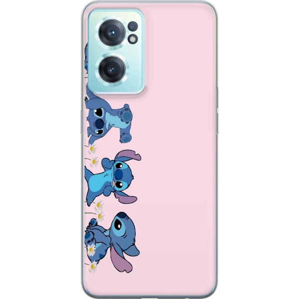 OnePlus Nord CE 2 5G Läpinäkyvä kuori  Stitch Nauru & Leikk