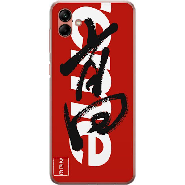 Samsung Galaxy A04 Läpinäkyvä kuori Supreme Punainen Graffiti Katupukeutuminen Suunnittelu Muotikuvake Trendikäs Graffiti Kuviointi Suosittu Urbaa