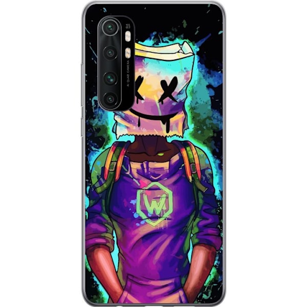 Xiaomi Mi Note 10 Lite Läpinäkyvä kuori Fortnite Marshmello