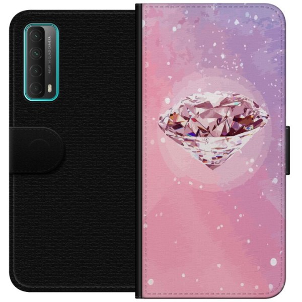 Huawei P smart 2021 Lompakkokotelo Glitter Timantti