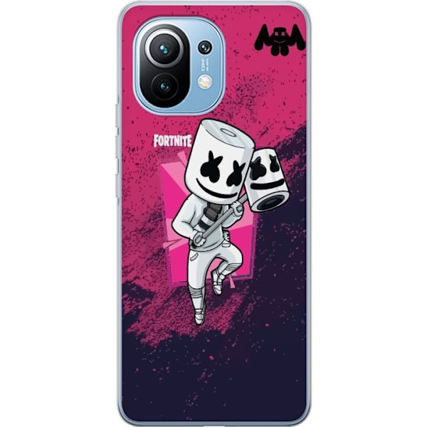 Xiaomi Mi 11 Gjennomsiktig deksel Marshmello Fortnite Skin Emo