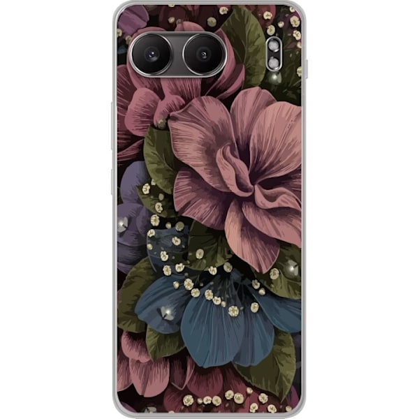 OnePlus Nord 4 Gennemsigtig cover Blomster