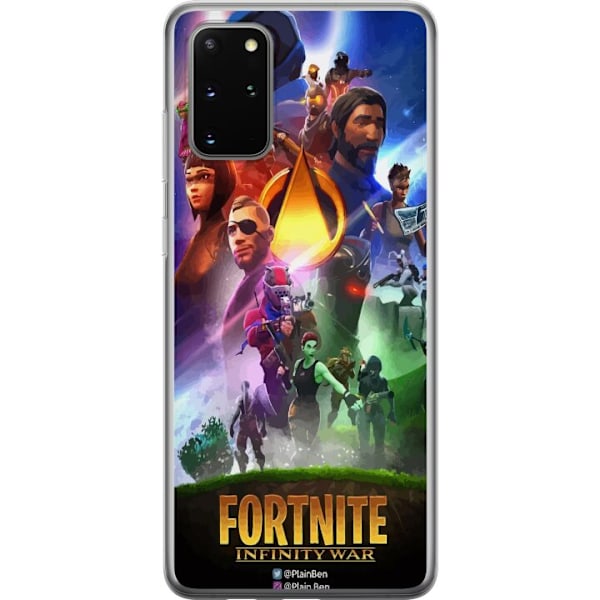 Samsung Galaxy S20+ Läpinäkyvä kuori Fortnite