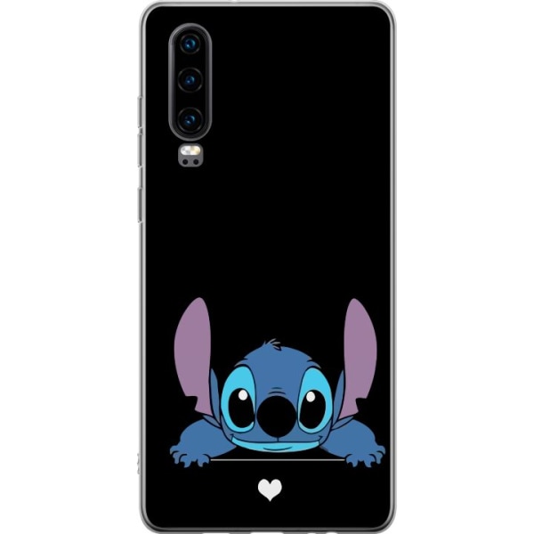 Huawei P30 Genomskinligt Skal Stitch