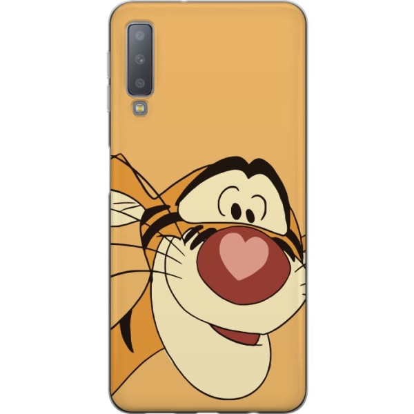 Samsung Galaxy A7 (2018) Gennemsigtig cover Tiger