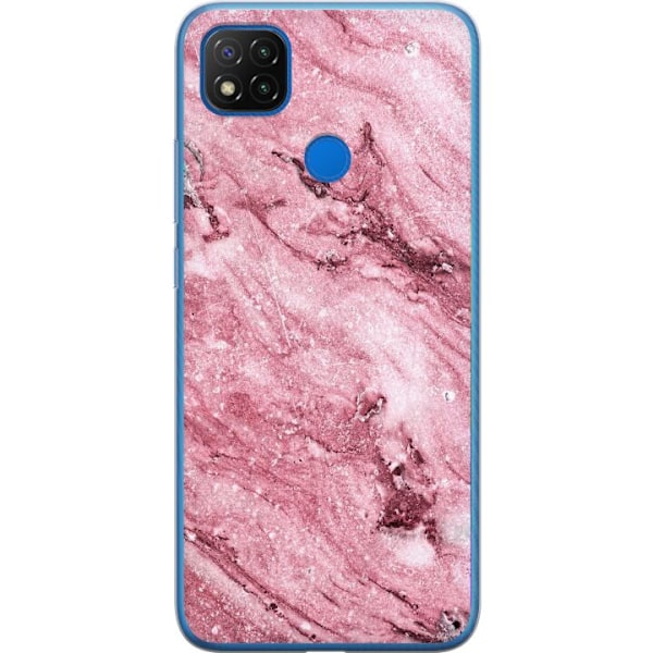 Xiaomi Redmi 9C Cover / Mobilcover - Glitter Marmor