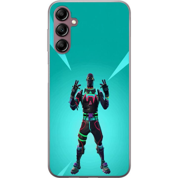 Samsung Galaxy A14 5G Läpinäkyvä kuori musta ritari fortnit