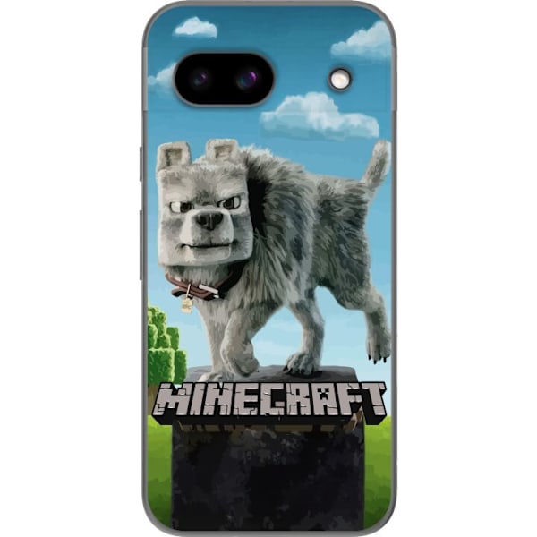 Google Pixel 8a Genomskinligt Skal A Minecraft Movie