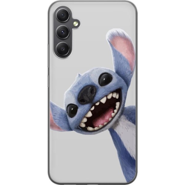 Samsung Galaxy S23 FE Genomskinligt Skal Stitch i Fart – Kawaii Design för Fans & Barn