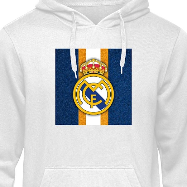 Barn-Hoodie | Mjuk Huvtröja för Barn Real Madrid CF vit 9-11 År