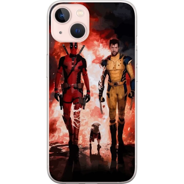 Apple iPhone 13 Gennemsigtig cover Wolverine Deadpool