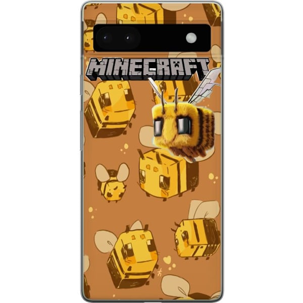 Google Pixel 6a Genomskinligt Skal Minecraft Bi