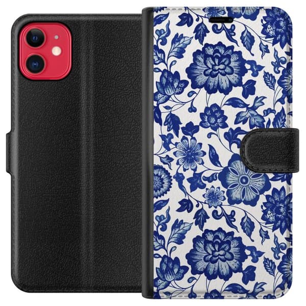 Kompatibel Tegnebogsetui til Apple iPhone 11 Blomster