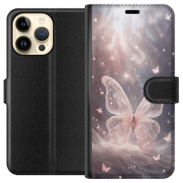 Apple iPhone 14 Pro Max Tegnebogsetui Sommerfugl