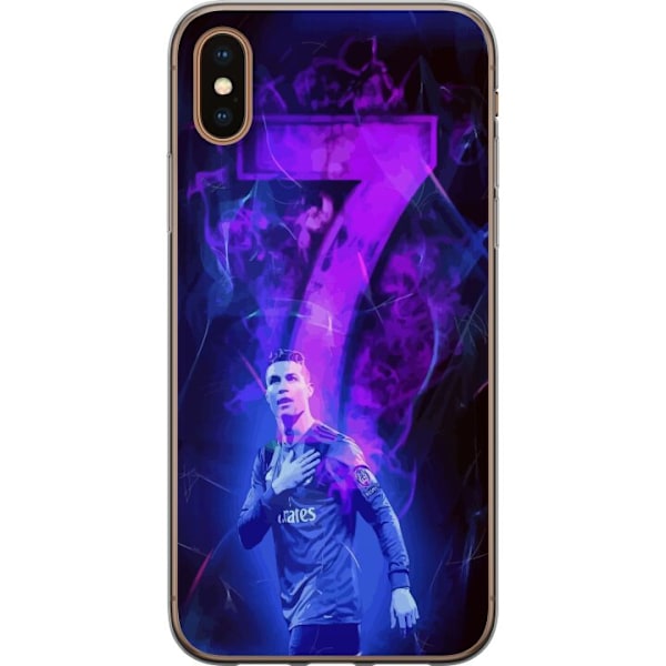 Apple iPhone XS Max Gjennomsiktig deksel Ronaldo 7 - Fotballle