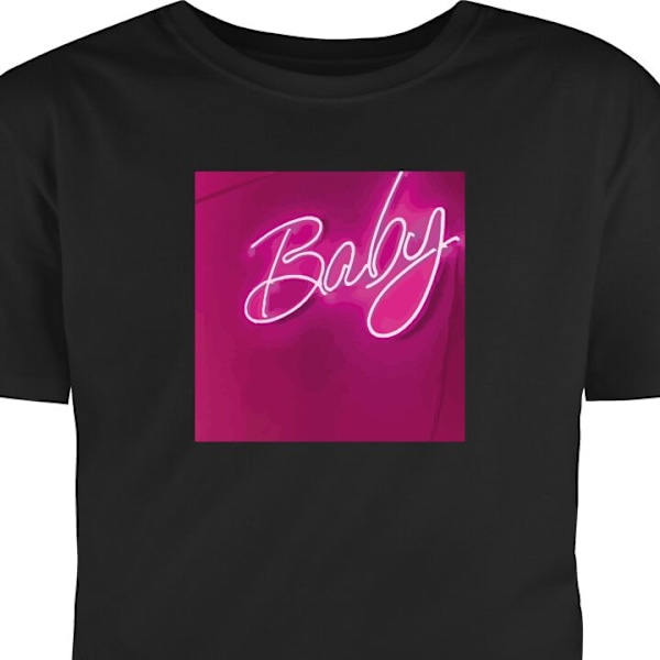 Børne T-shirt | Behagelig T-shirt til Børn Baby Heart sort 9-11 År