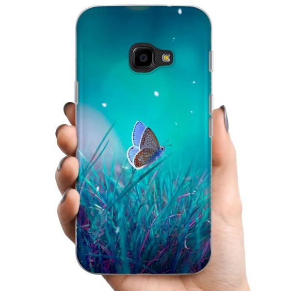 Samsung Galaxy Xcover 4 TPU Mobildeksel Magisk Sommerfugl