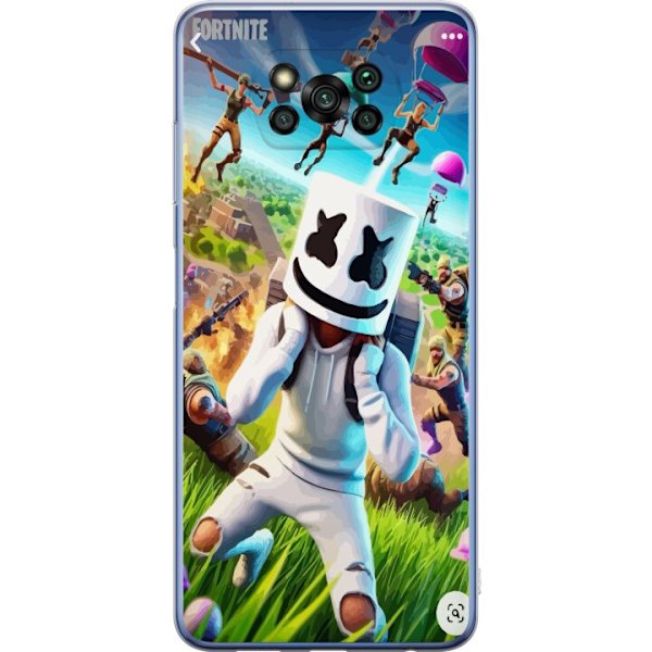 Xiaomi Poco X3 Pro Gennemsigtig cover Fortnite