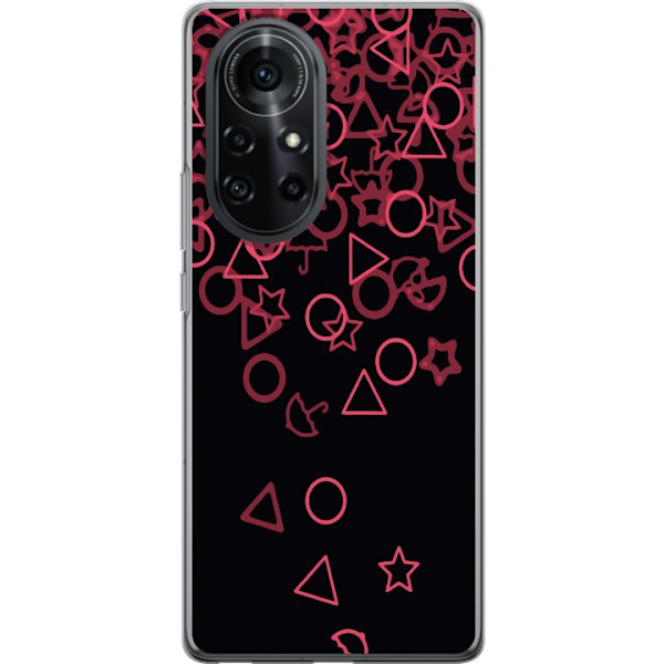 Huawei nova 8 Pro Genomskinligt Skal Squid Game Ikoner Serie Design Populärt TV Spel Ikoner Grafiskt Motiv Asiatisk Trend Dramaserie
