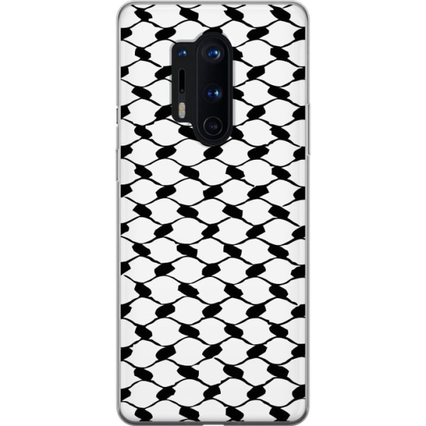 OnePlus 8 Pro Läpinäkyvä kuori Keffiyeh kuvio