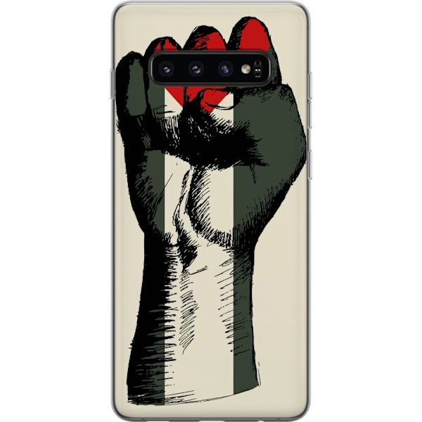 Samsung Galaxy S10 Gennemsigtig cover Hånd bundet i Palæstin