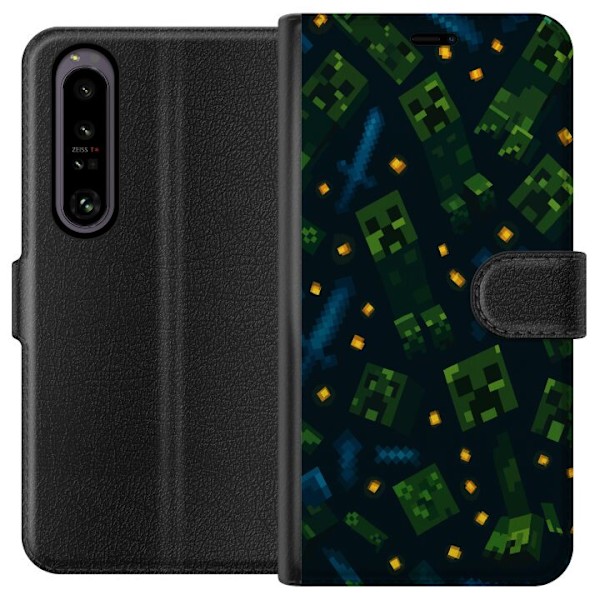 Sony Xperia 1 IV Lompakkokotelo Minecraft Dungeons Mob
