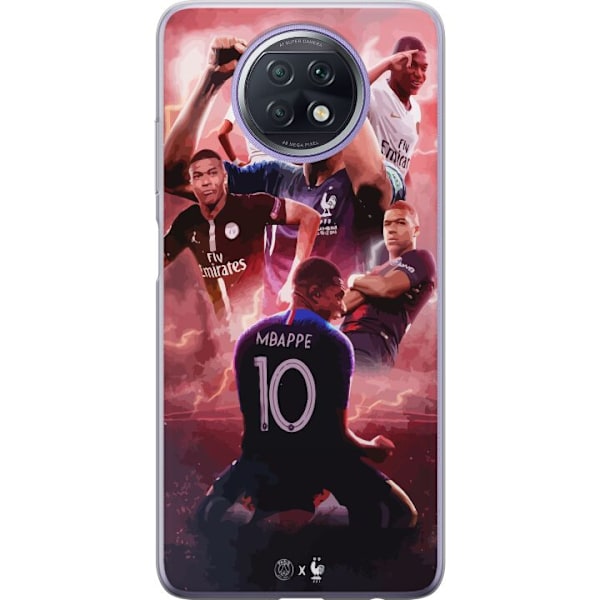 Xiaomi Redmi Note 9T Läpinäkyvä kuori Mbappe